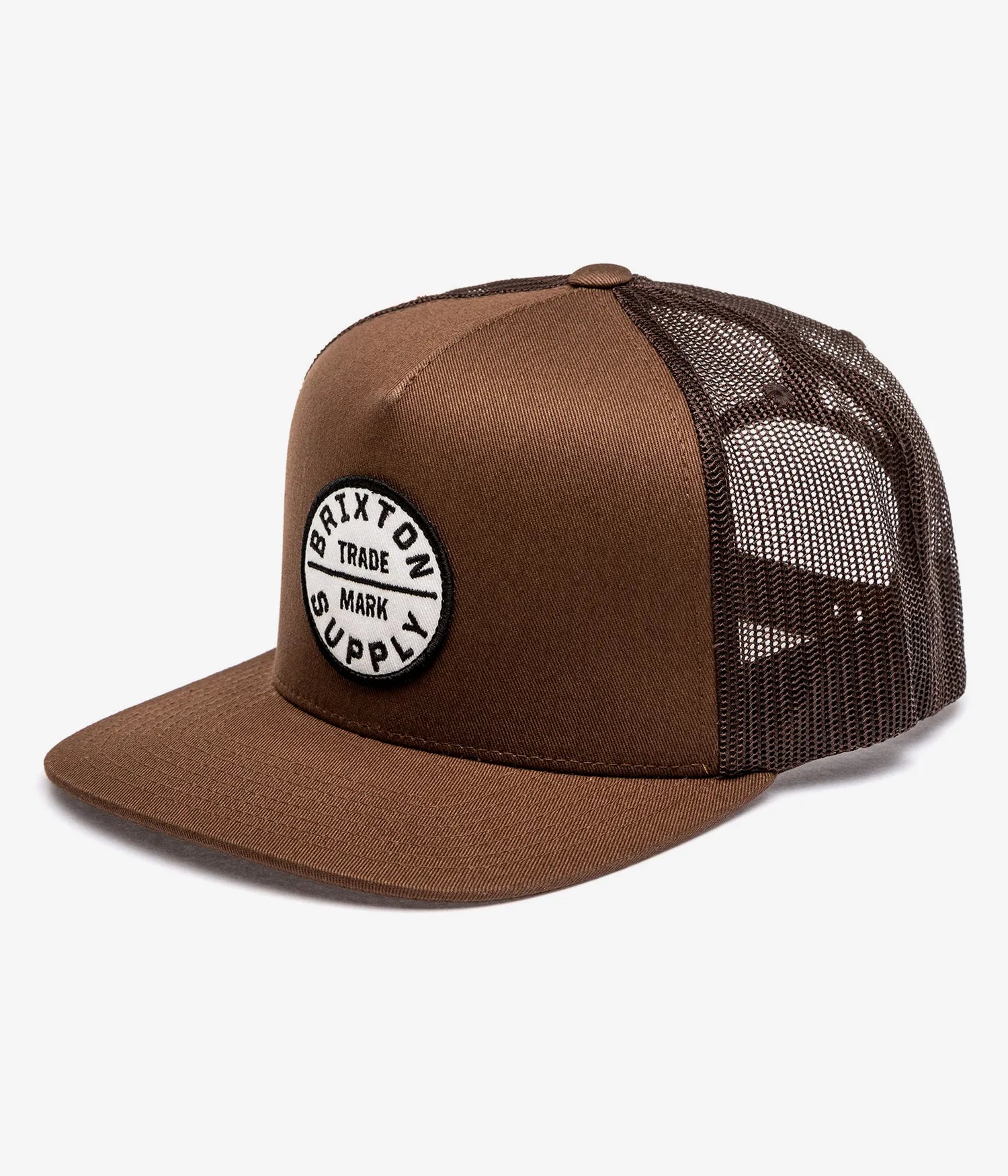 BRIXTON // Oath MP Trucker Hat PINECONE BROWN
