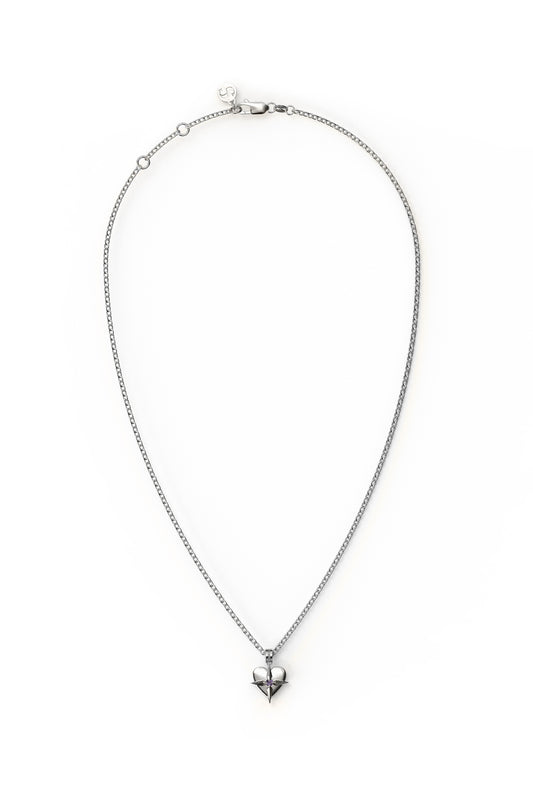 SGC // Birthstone Heart Necklace FEBRUARY / AMETHYST