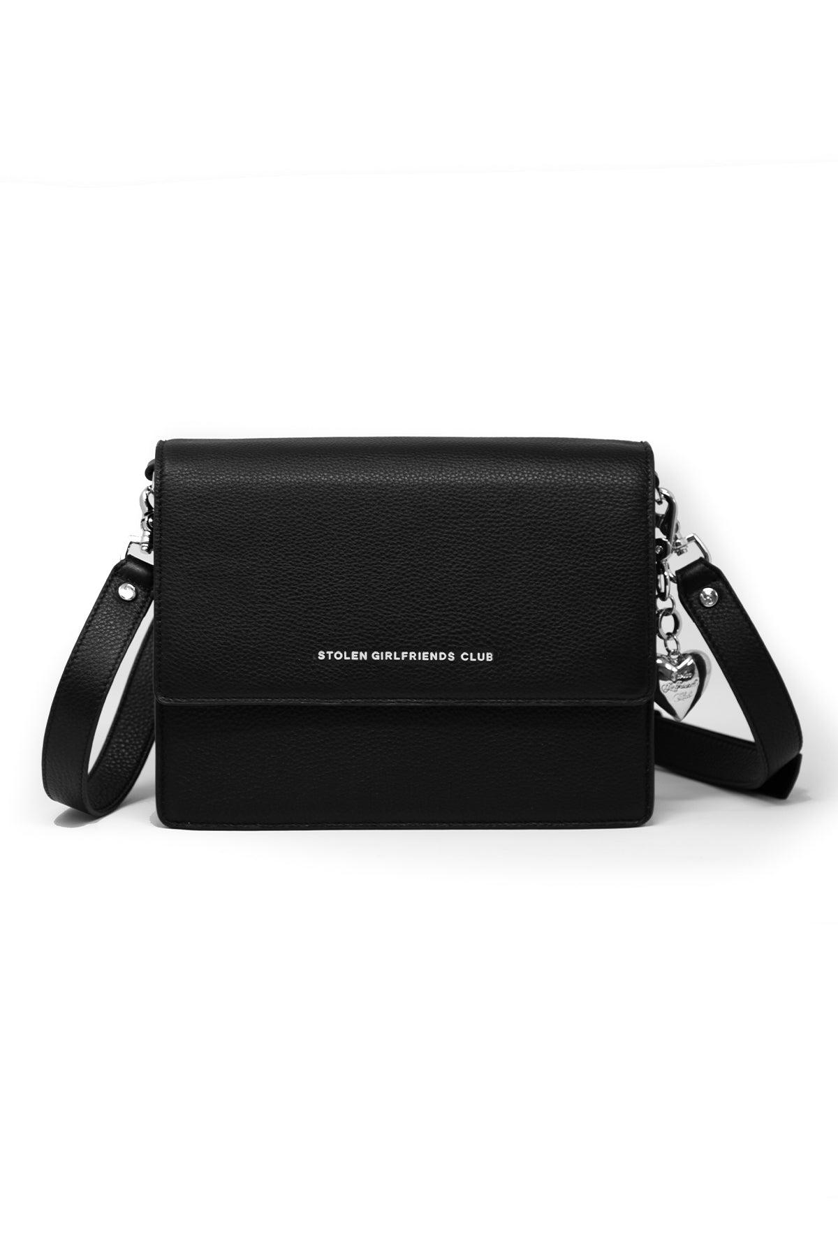 STOLEN GIRLFRIENDS CLUB // Big Trouble Bag BLACK/SILVER