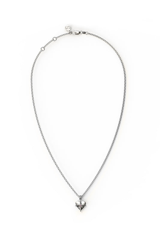 SGC // Birthstone Heart Necklace OCTOBER / PINK TOURMALINE
