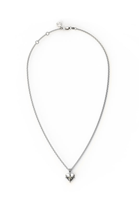 SGC // Birthstone Heart Necklace AUGUST / PERIDOT