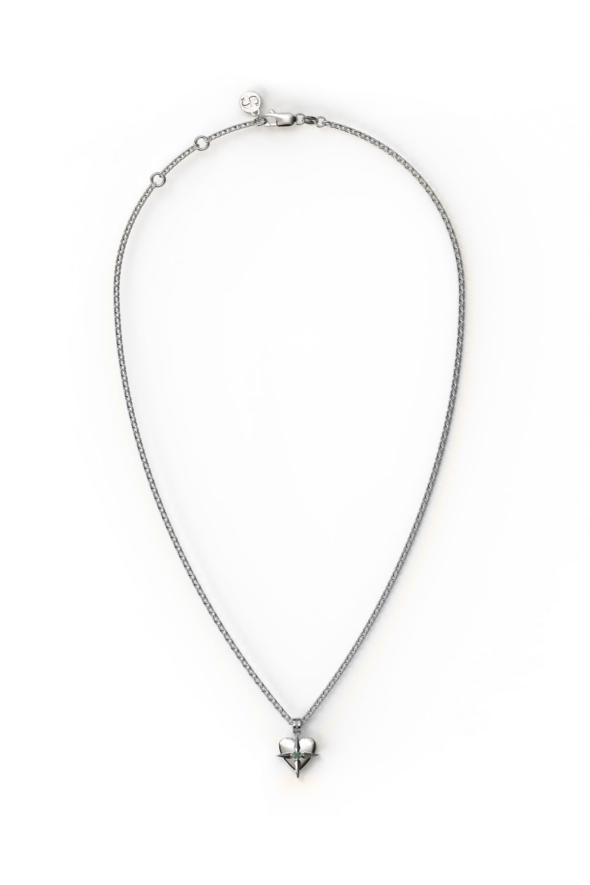 SGC // Birthstone Heart Necklace MAY / EMERALD