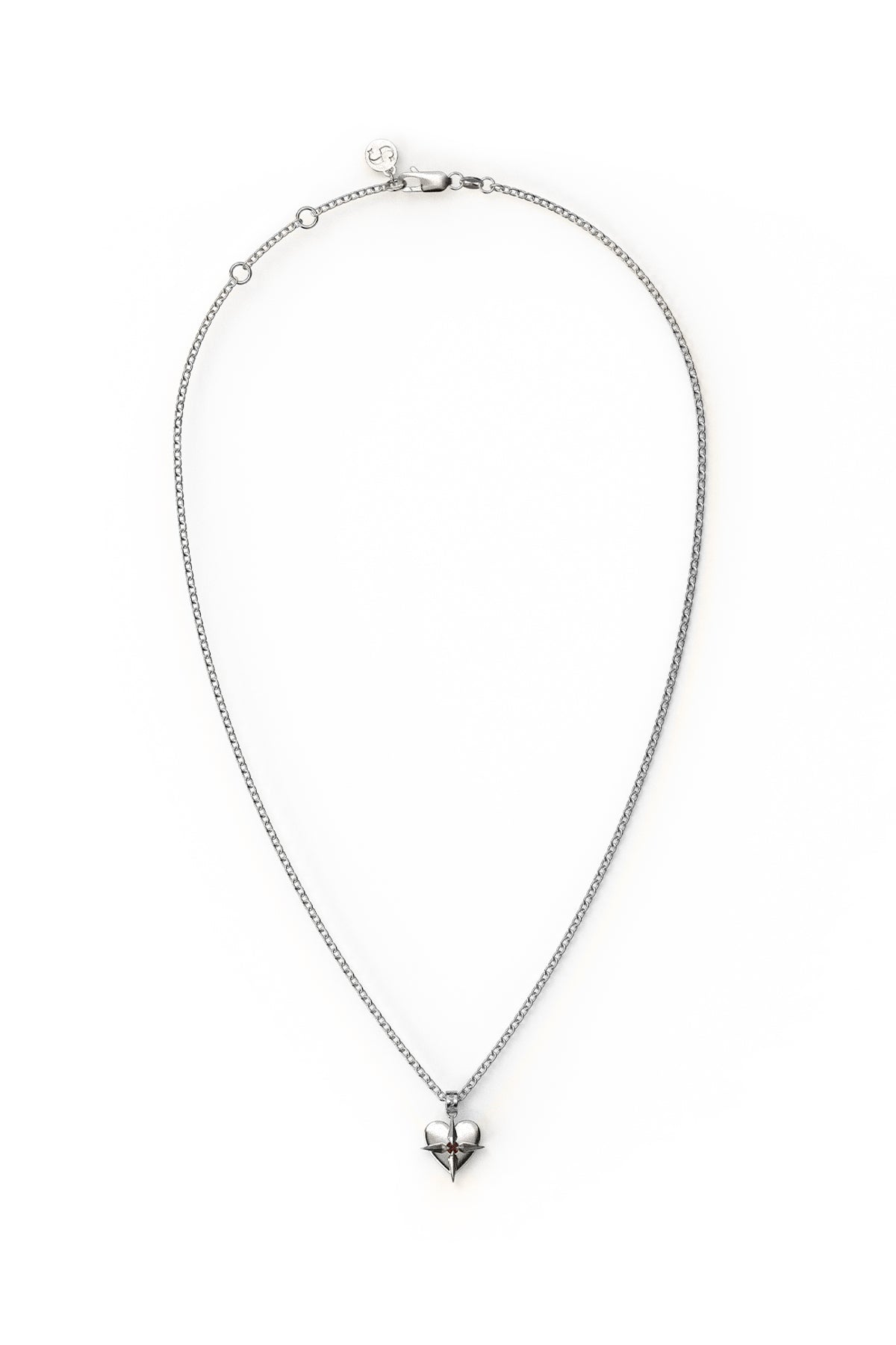 SGC // Birthstone Heart Necklace JANUARY / GARNET