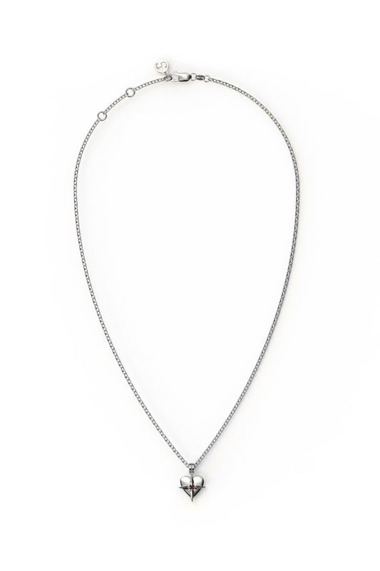 SGC // Birthstone Heart Necklace JANUARY / GARNET