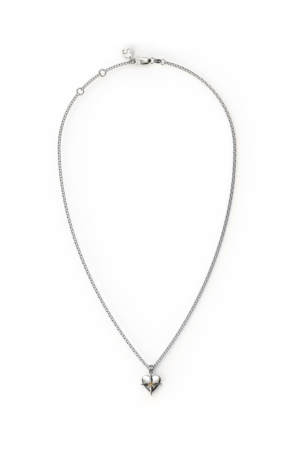 SGC // Birthstone Heart Necklace NOVEMBER / CITRINE