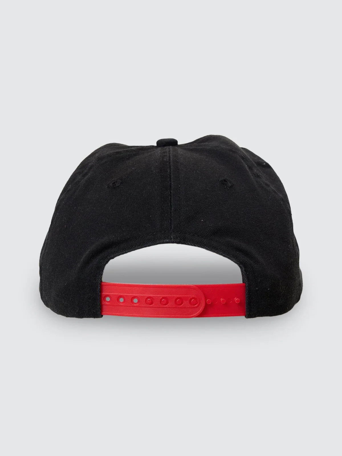 THRILLS // 1st Grade Service 6 Panel Cap BLACK RACING RED
