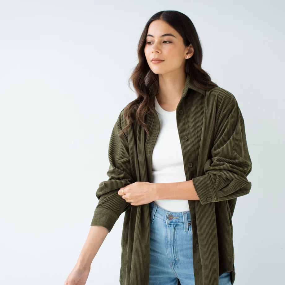 S O P H I E // Shacket Jacket FOREST