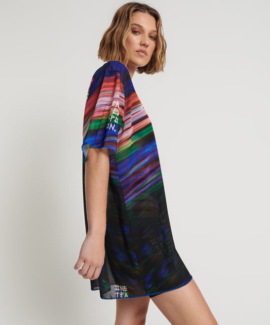 ONE TEASPOON // 99 CENT Dreams Mesh T Dress BLACK