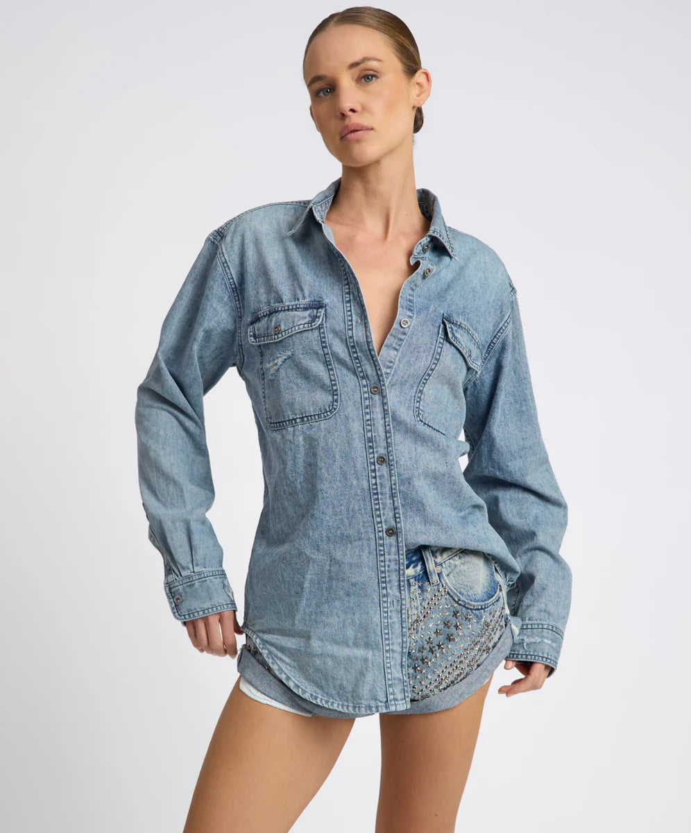 ONE TEASPOON // Limited Edition Denim Shirt SALTY DOG