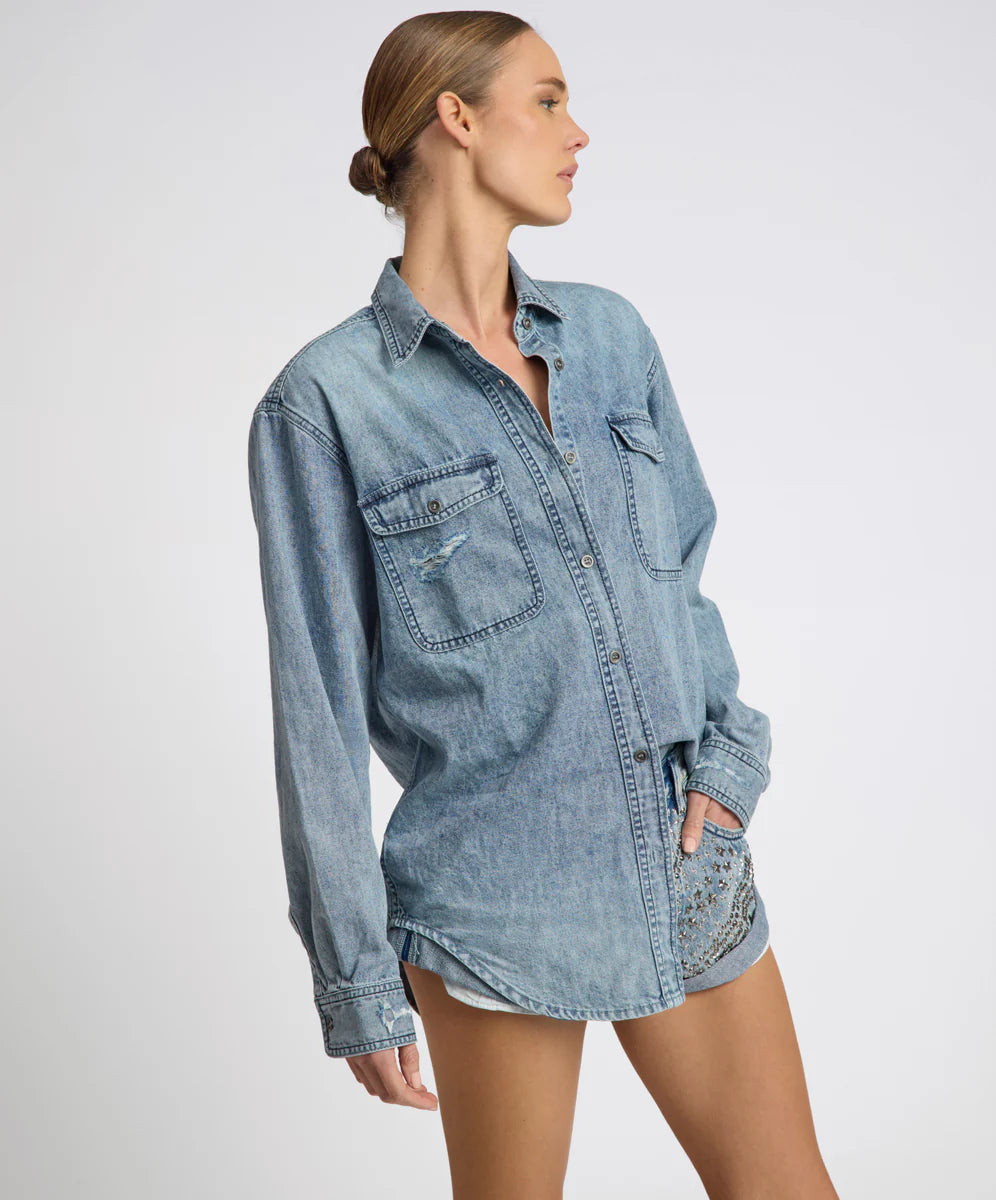 ONE TEASPOON // Limited Edition Denim Shirt SALTY DOG