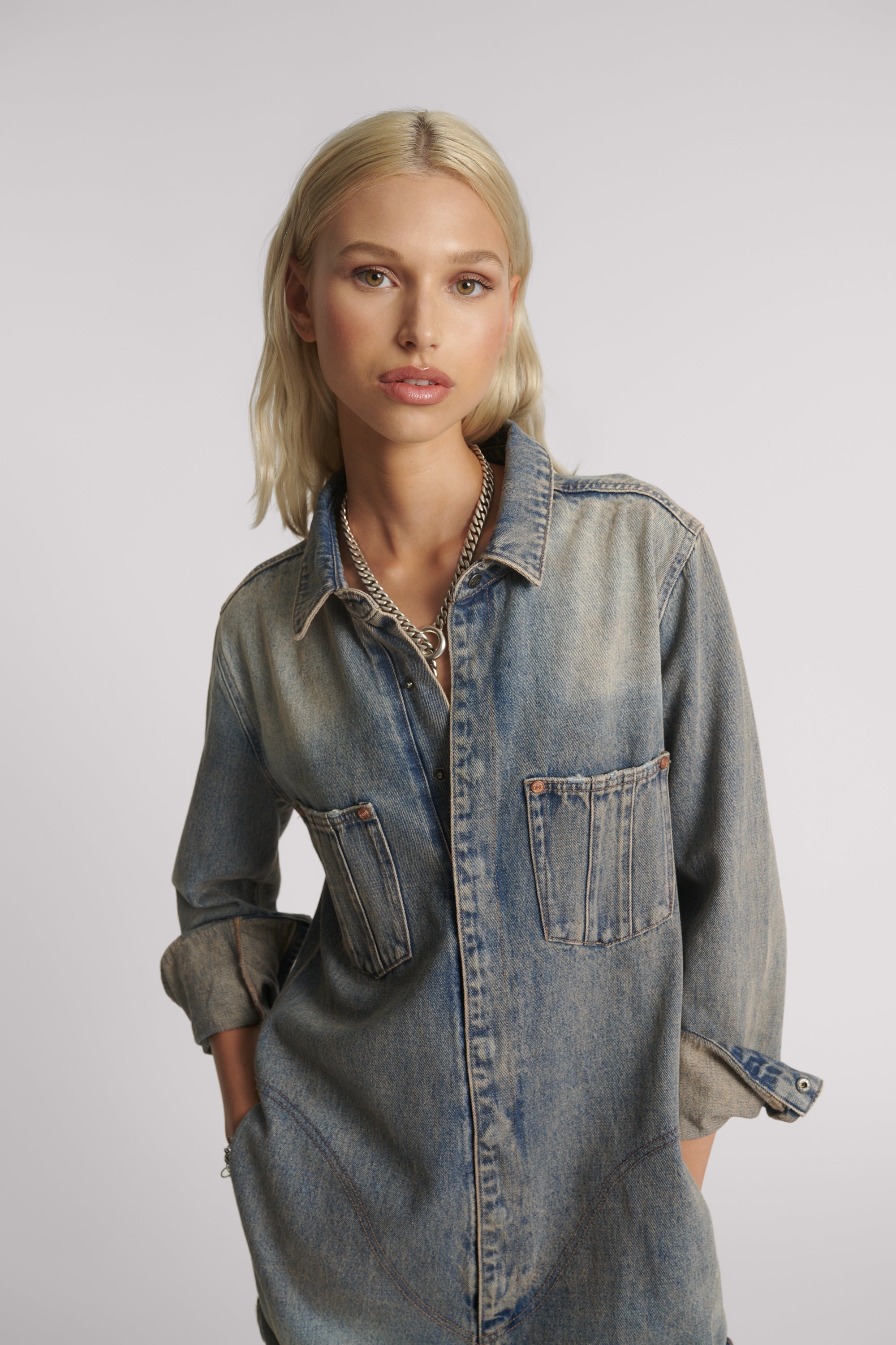 ONE TEASPOON // Prophecy Denim Jumpsuit ISLAND BLUE