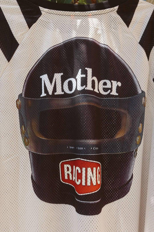HAPPY LITTLE MOTHER // Racing Stripe Mesh BLACK