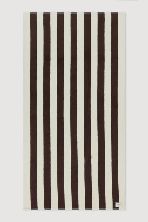 ASSEMBLY LABEL // Cotton Stripe Beach Towel GANACHE CREAM
