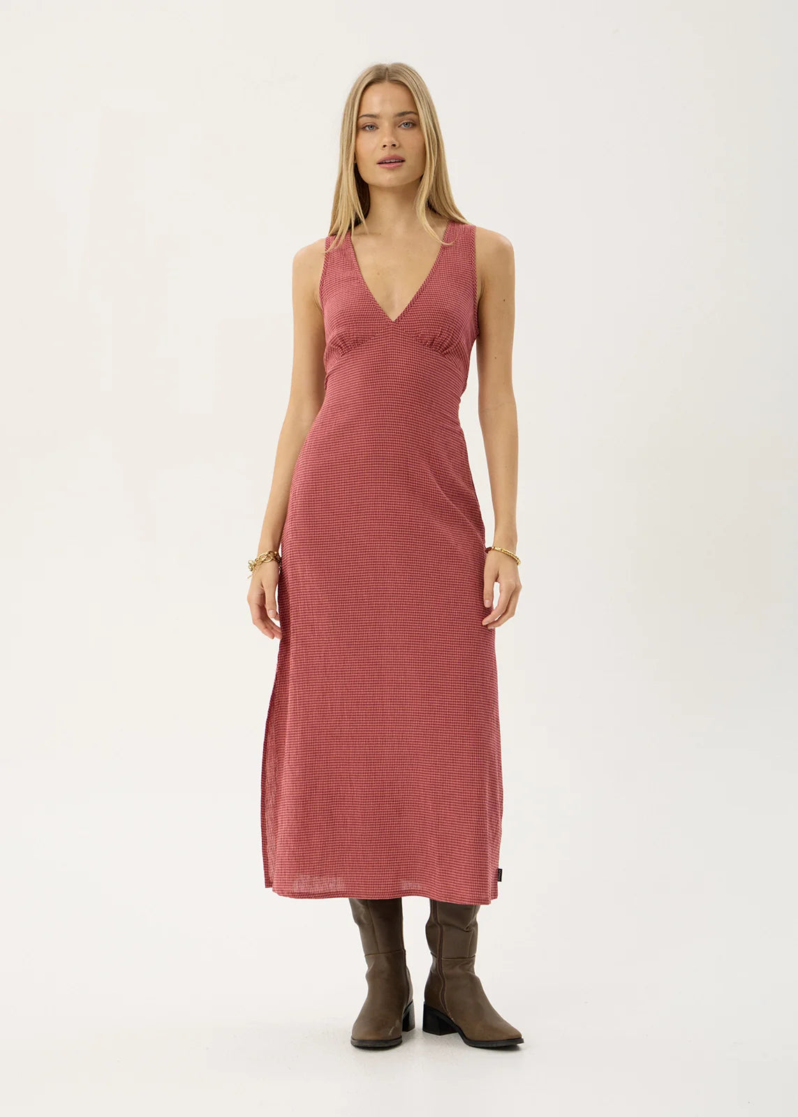 Tully Seerseeker Maxi Dress INDY ROSE CHECK
