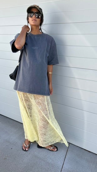 BABY LEMONADE // Isabel Lace Skirt LEMON