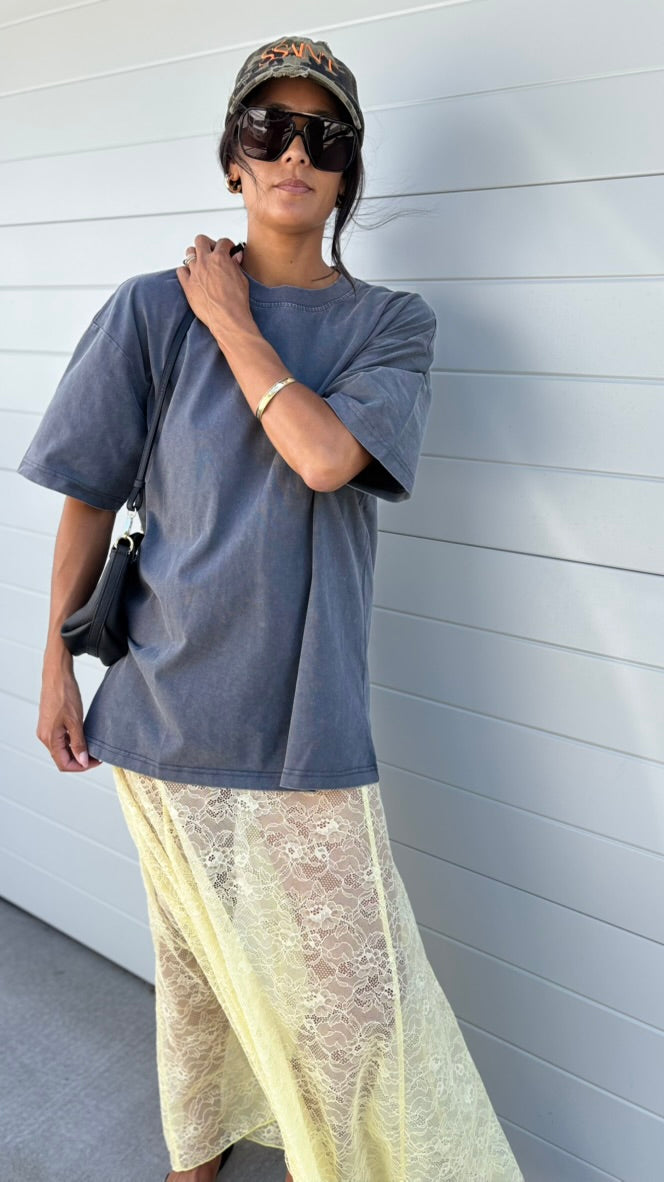 BABY LEMONADE // Isabel Lace Skirt LEMON