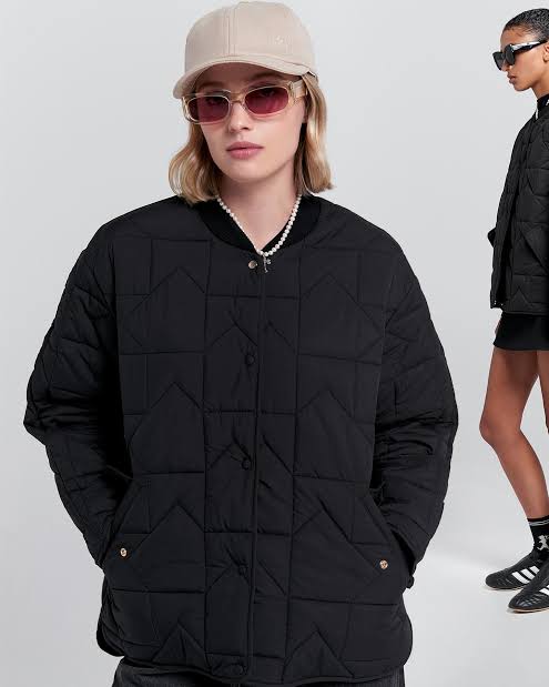 KAREN WALKER // Quilted Monogram Jacket BLACK