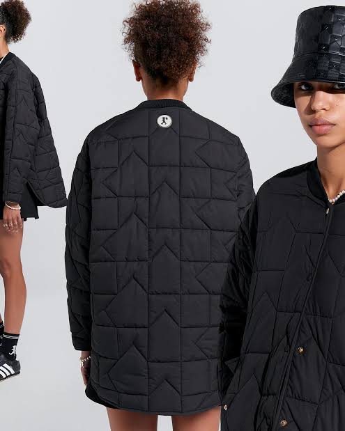 KAREN WALKER // Quilted Monogram Jacket BLACK
