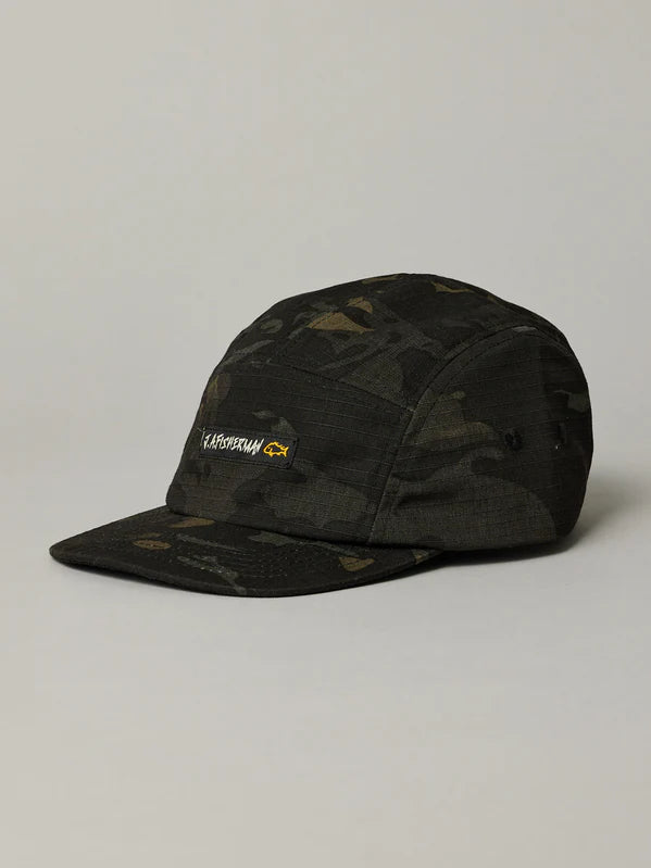 JAF // 5 Panel Cap BLACK CAMO
