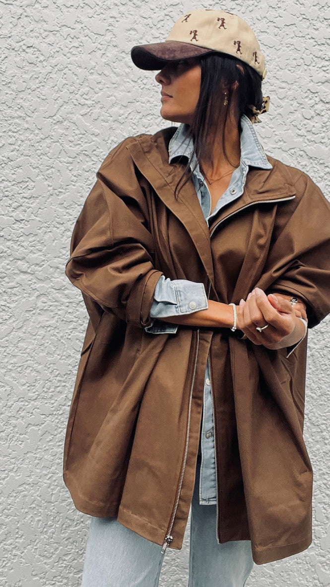 City Twill Jacket COFFEE