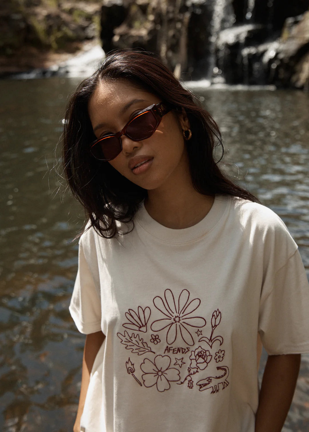 AFENDS // Shapes OS Tee MOONBEAM