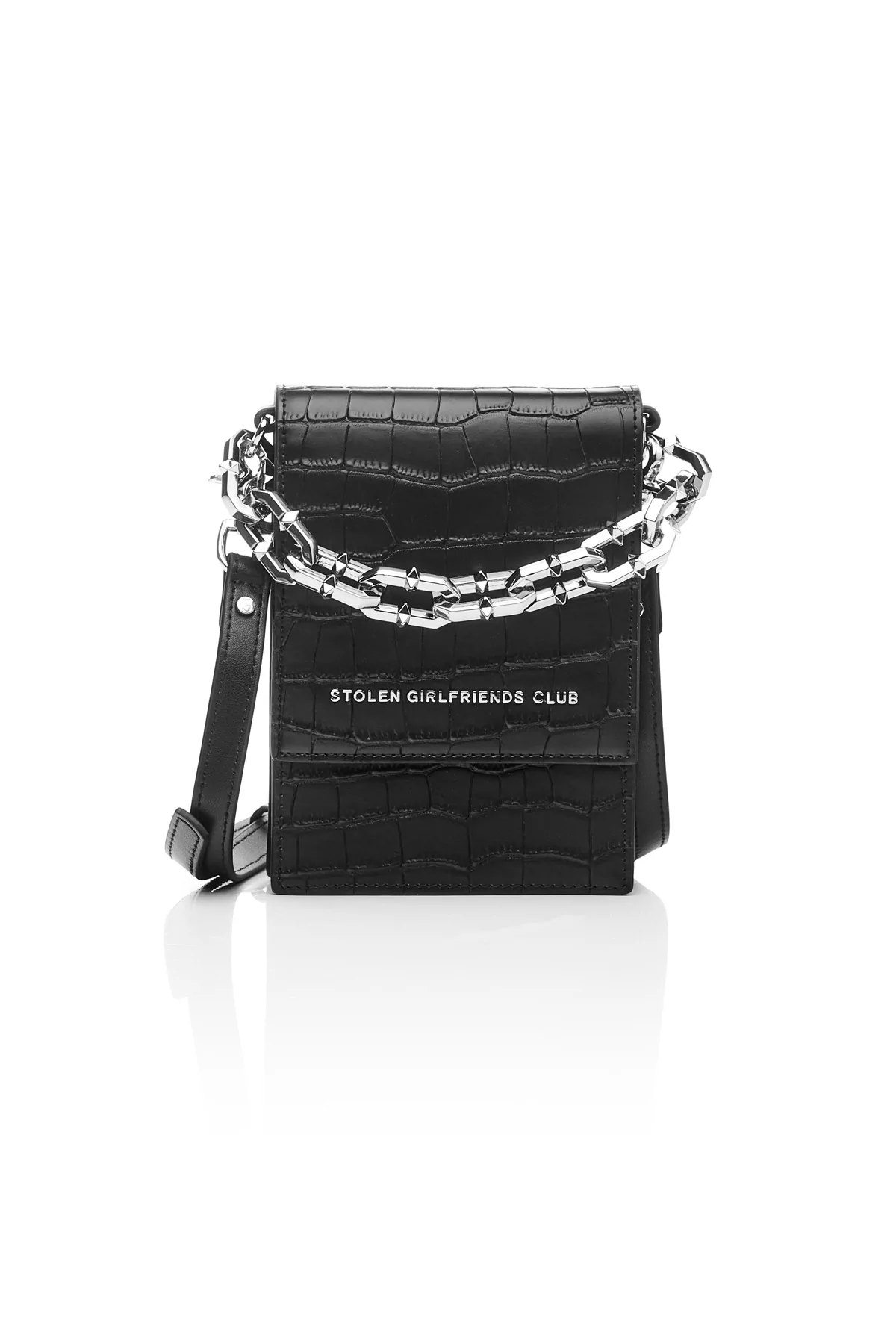 STOLEN GIRLFRIENDS CLUB // On Tour Bag BLACK/SILVER
