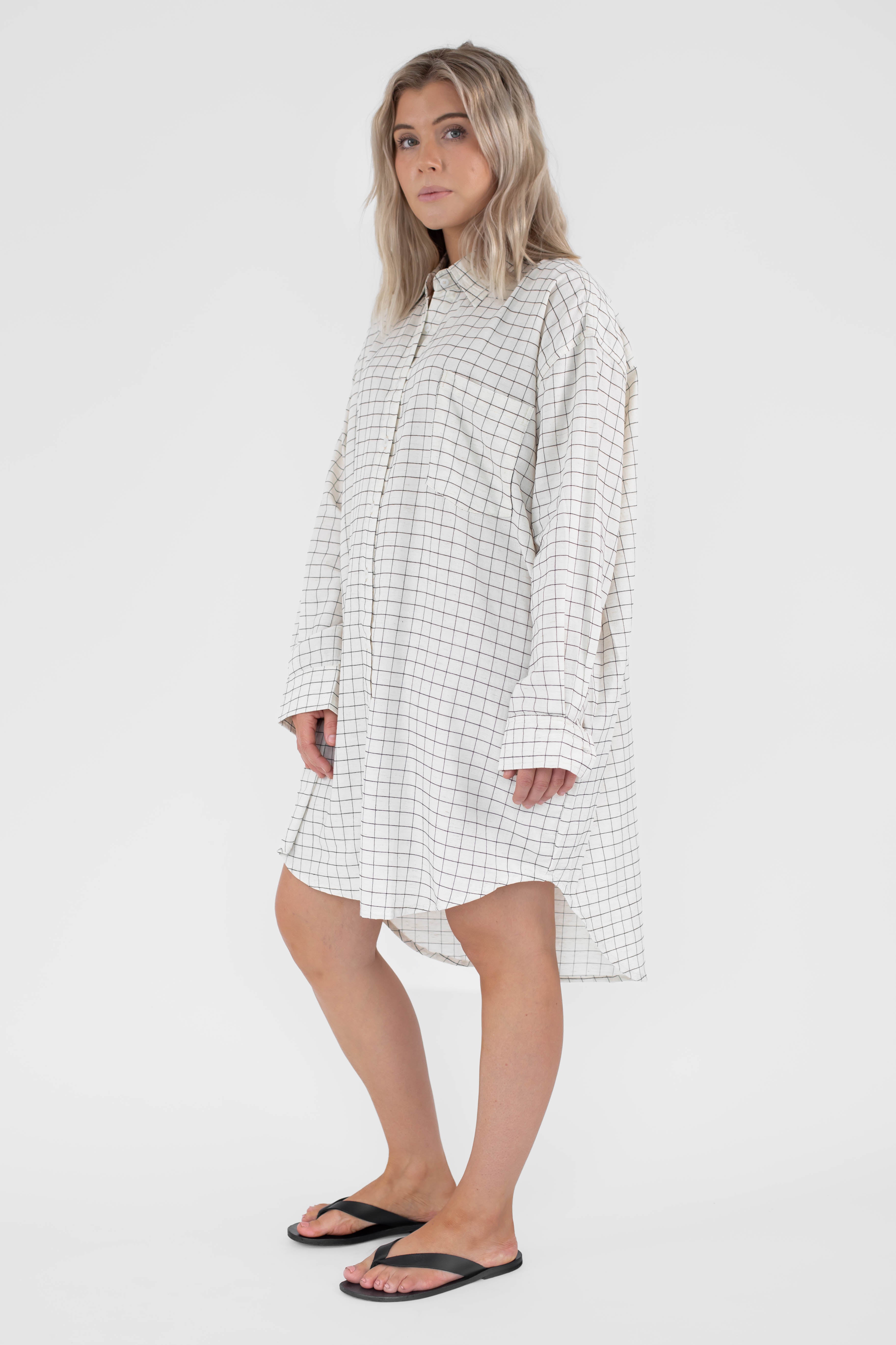 BEIGED // The Everyday Shirt Dress GRID