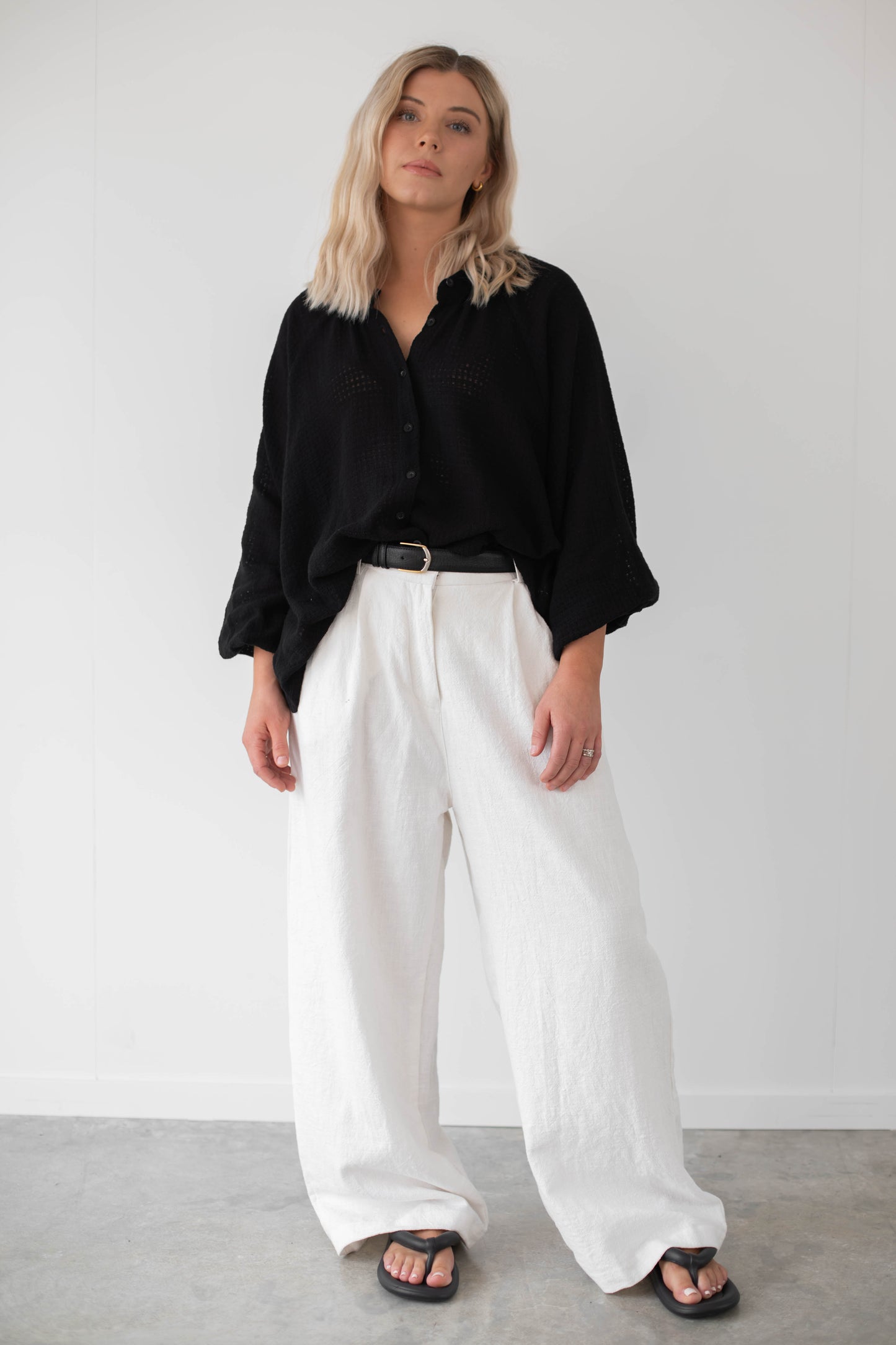 BEIGED // Cisco Shirt Cheesecloth BLACK