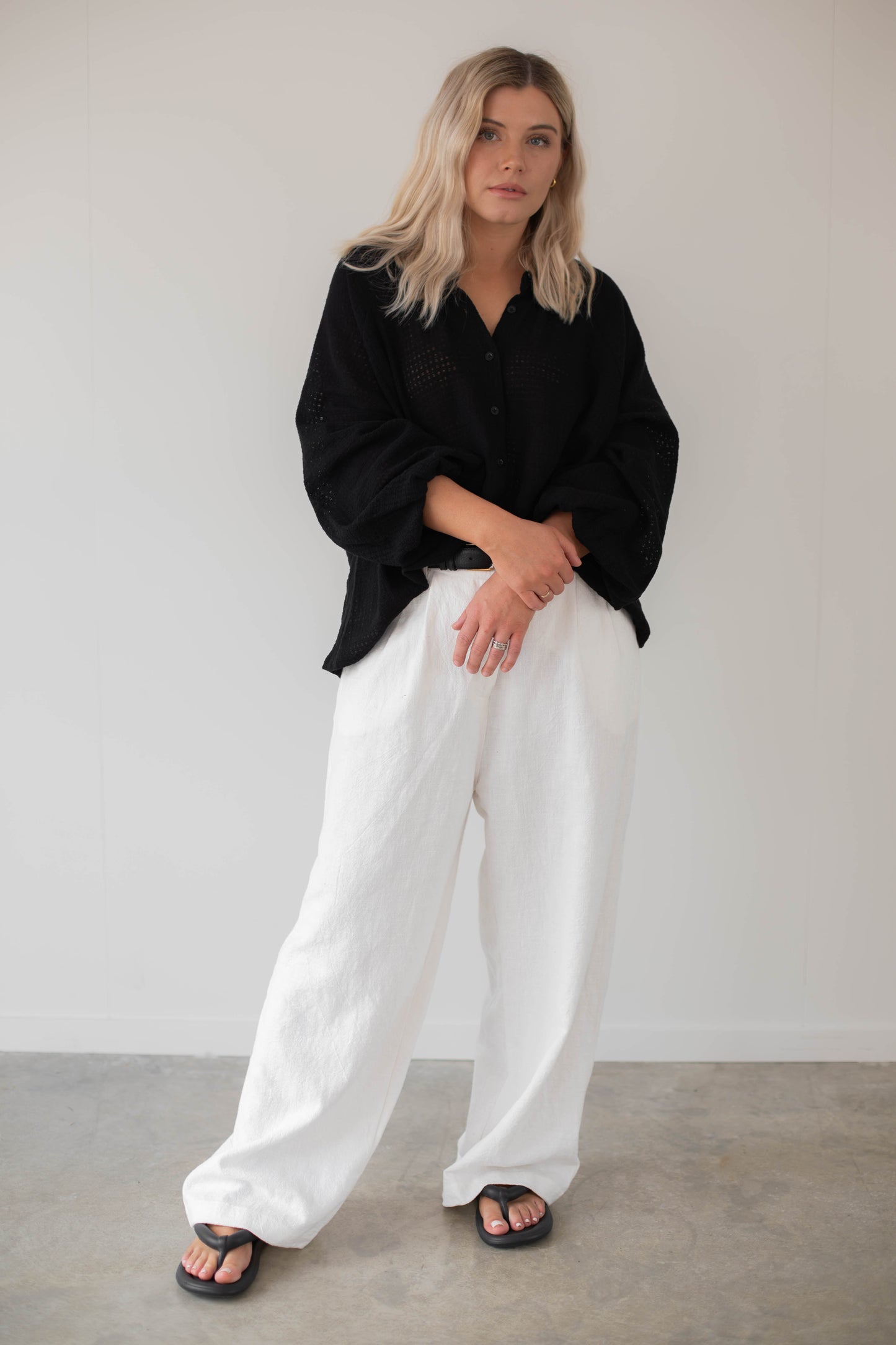 BEIGED // Cisco Shirt Cheesecloth BLACK
