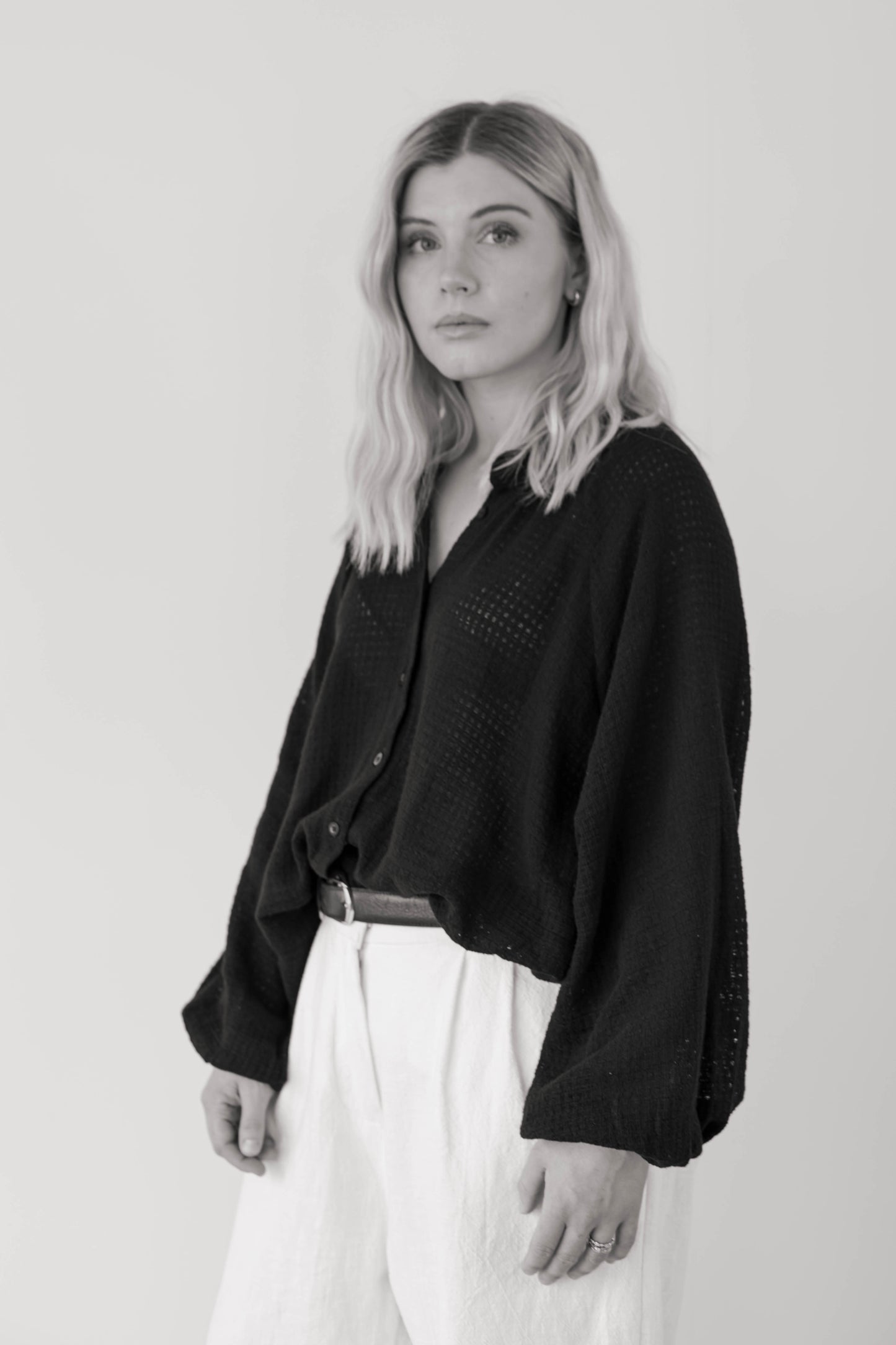 BEIGED // Cisco Shirt Cheesecloth BLACK