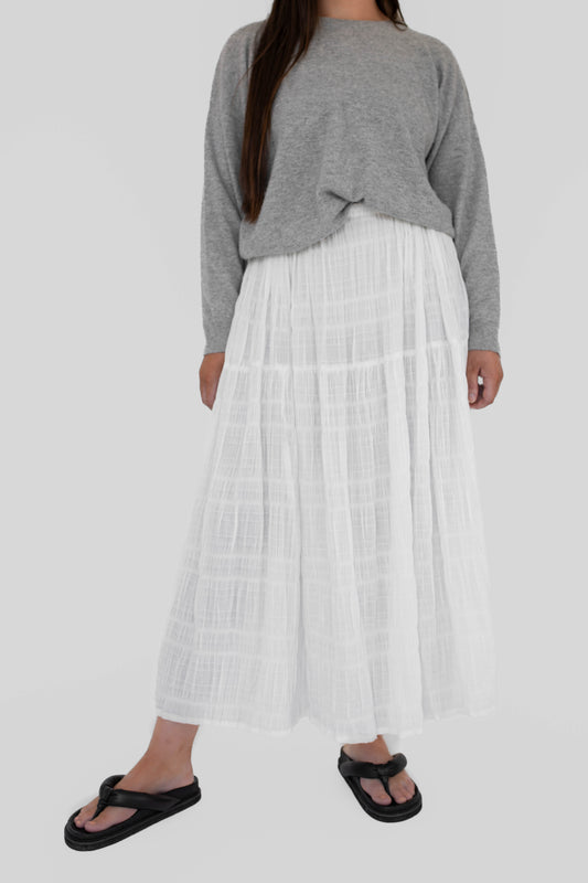 BEIGED // Charlie Skirt WHITE