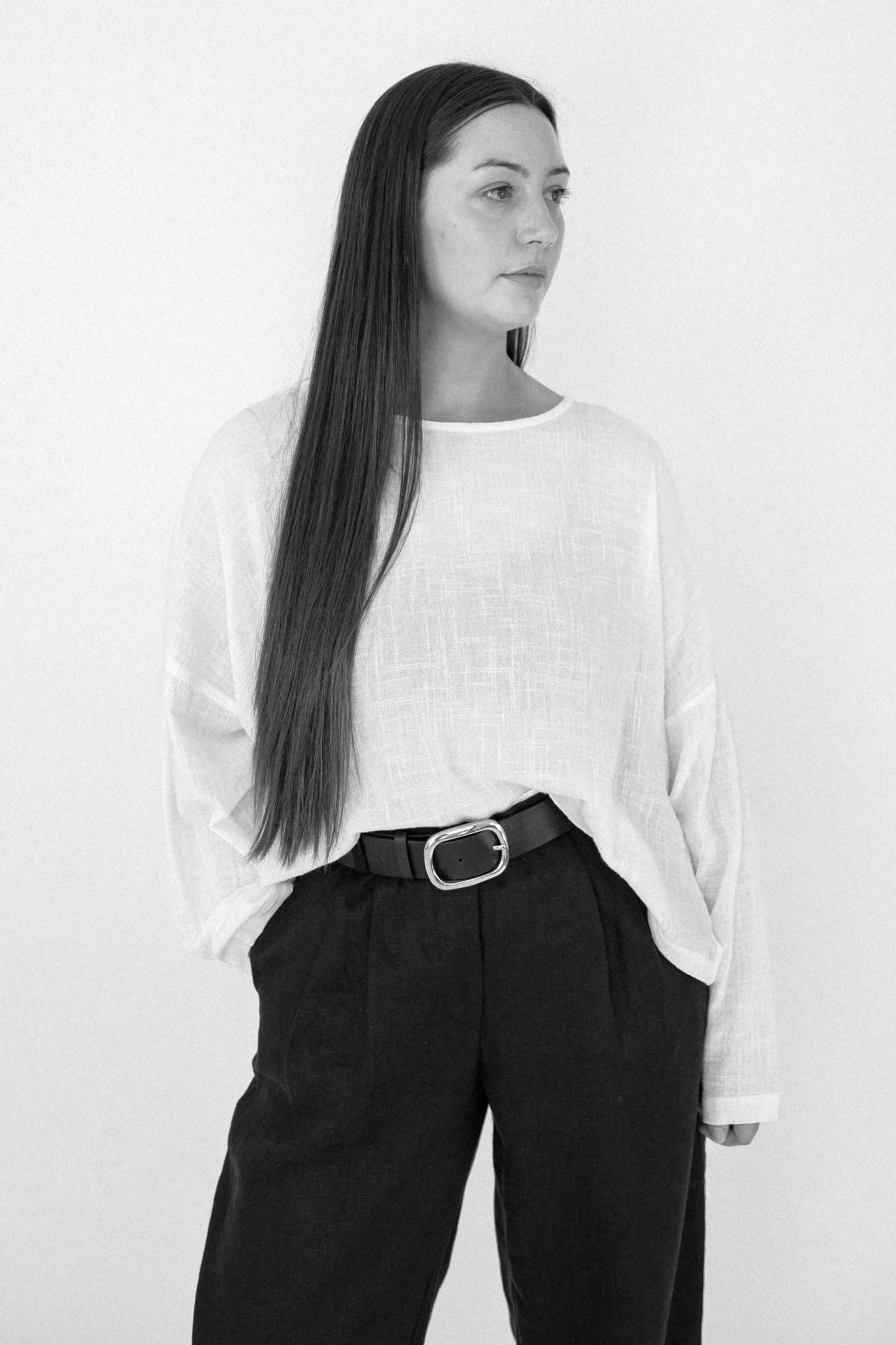 BEIGED // Lu Top WHITE