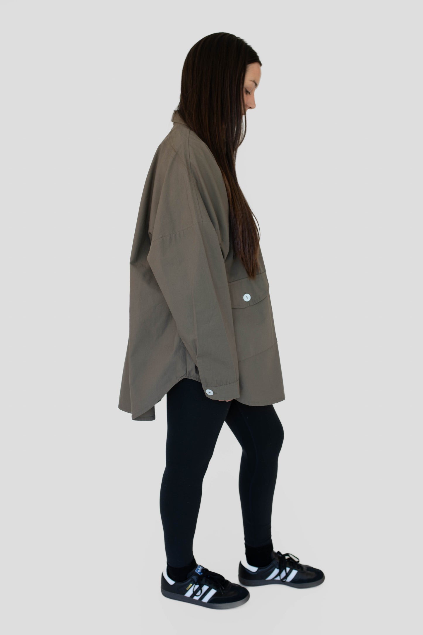 BEIGED // Canvas Shacket KHAKI