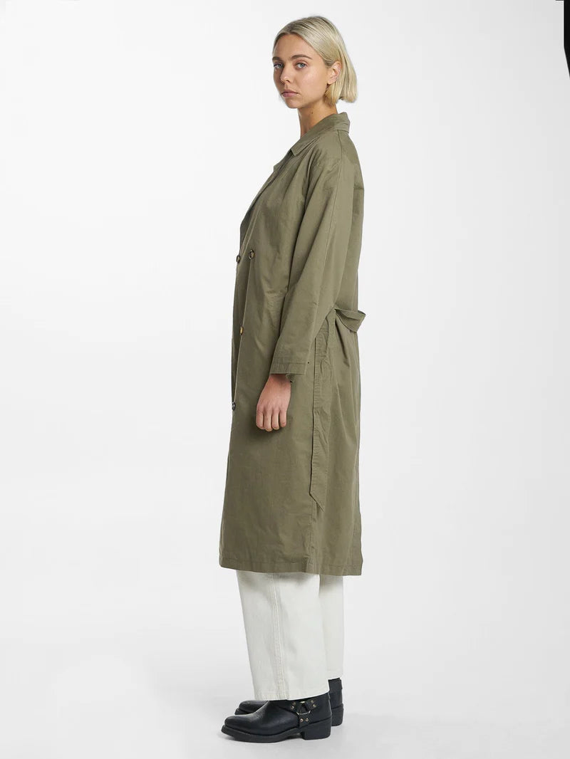 THRILLS // Adrianna Trench Coat ALOE