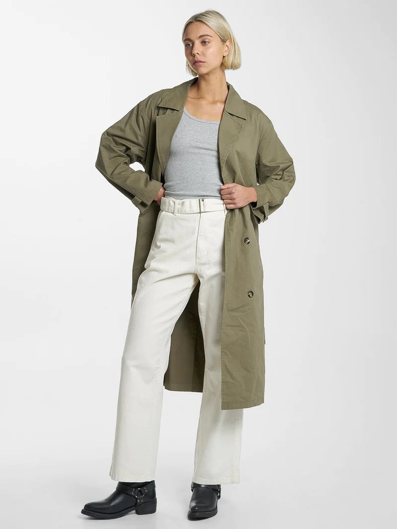 THRILLS // Adrianna Trench Coat ALOE