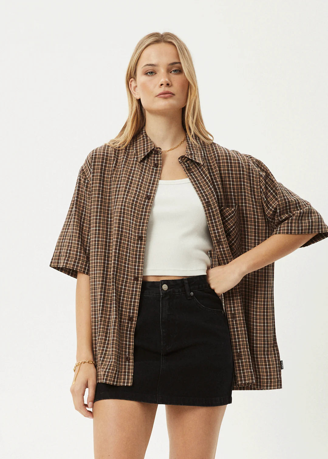 AFENDS // Hometown Shirt COFFEE