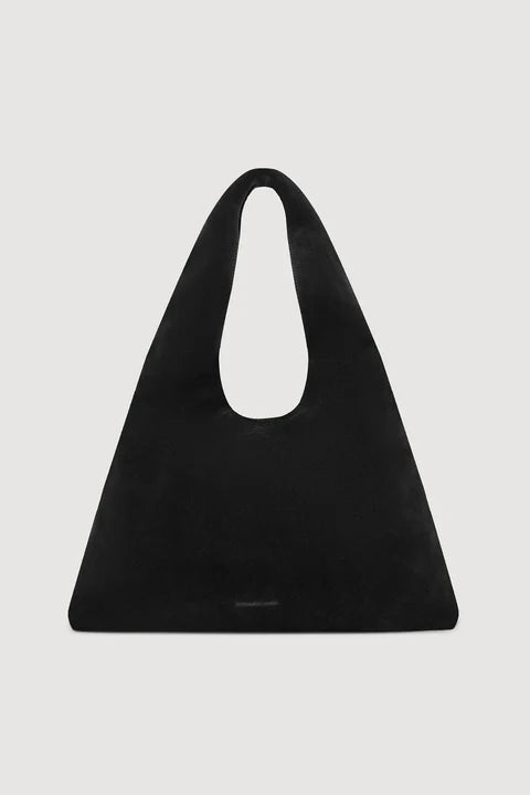 Willow Suede Hobo Bag BLACK