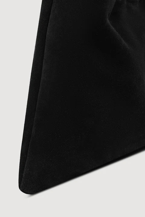 Willow Suede Hobo Bag BLACK