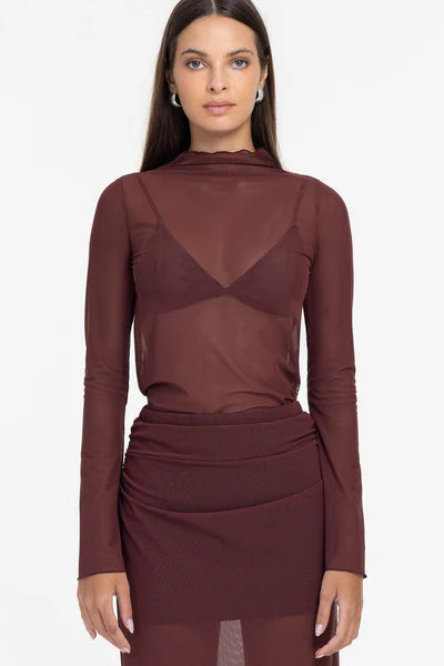 BLAK // A Little Bit More Top MAROON