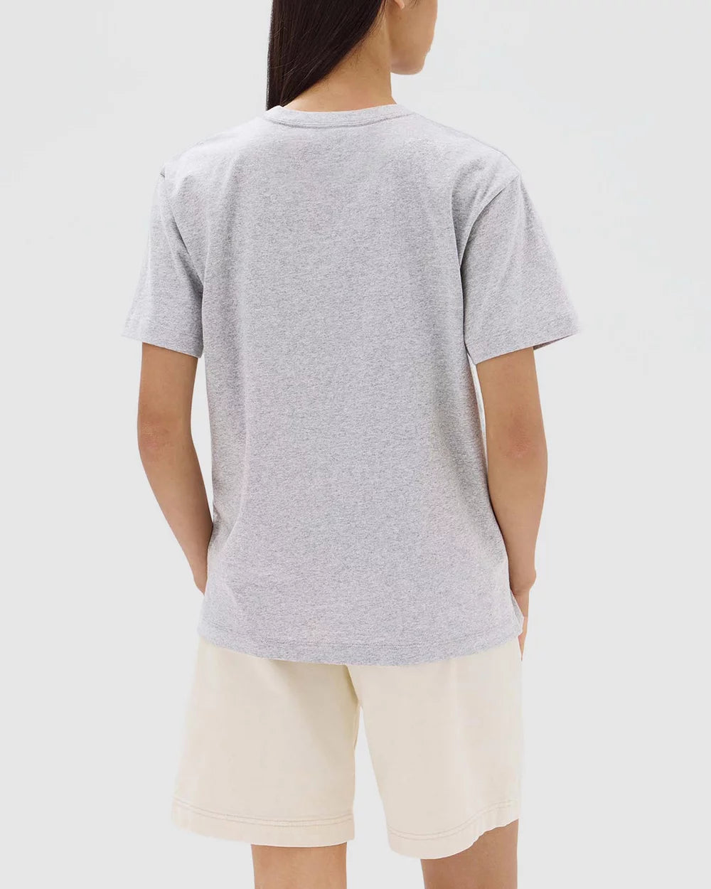 ASSEMBLY LABEL // Atelier Logo Tee True HEATHER GREY MARLE