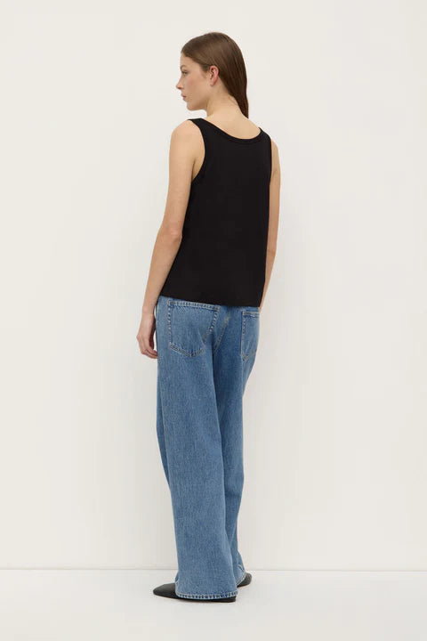 ASSEMBLY LABEL // Adria Jersey Tank BLACK