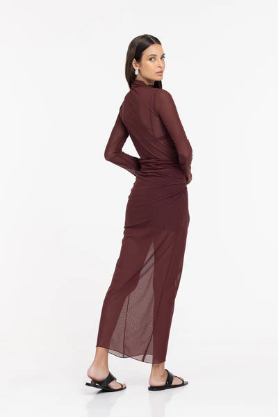 BLAK // Avelina Skirt MAROON