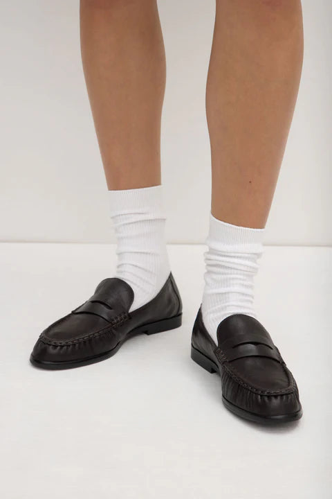 ASSEMBLY LABEL // Avenue Leather Loafer CRINKLE UMBER