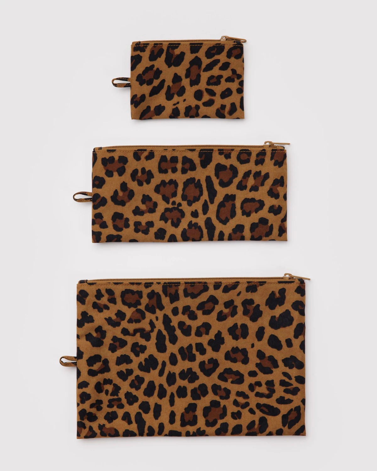 BAGGU // Flat Pouch Set LEOPARD
