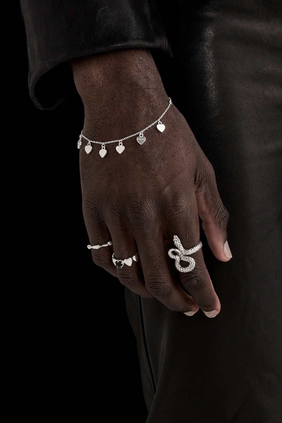 SGC // Band Of Hearts Ring ONYX