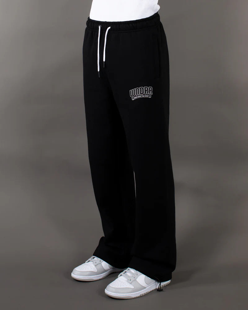 WNDRR // Banner Lounge Trackpant BLACK