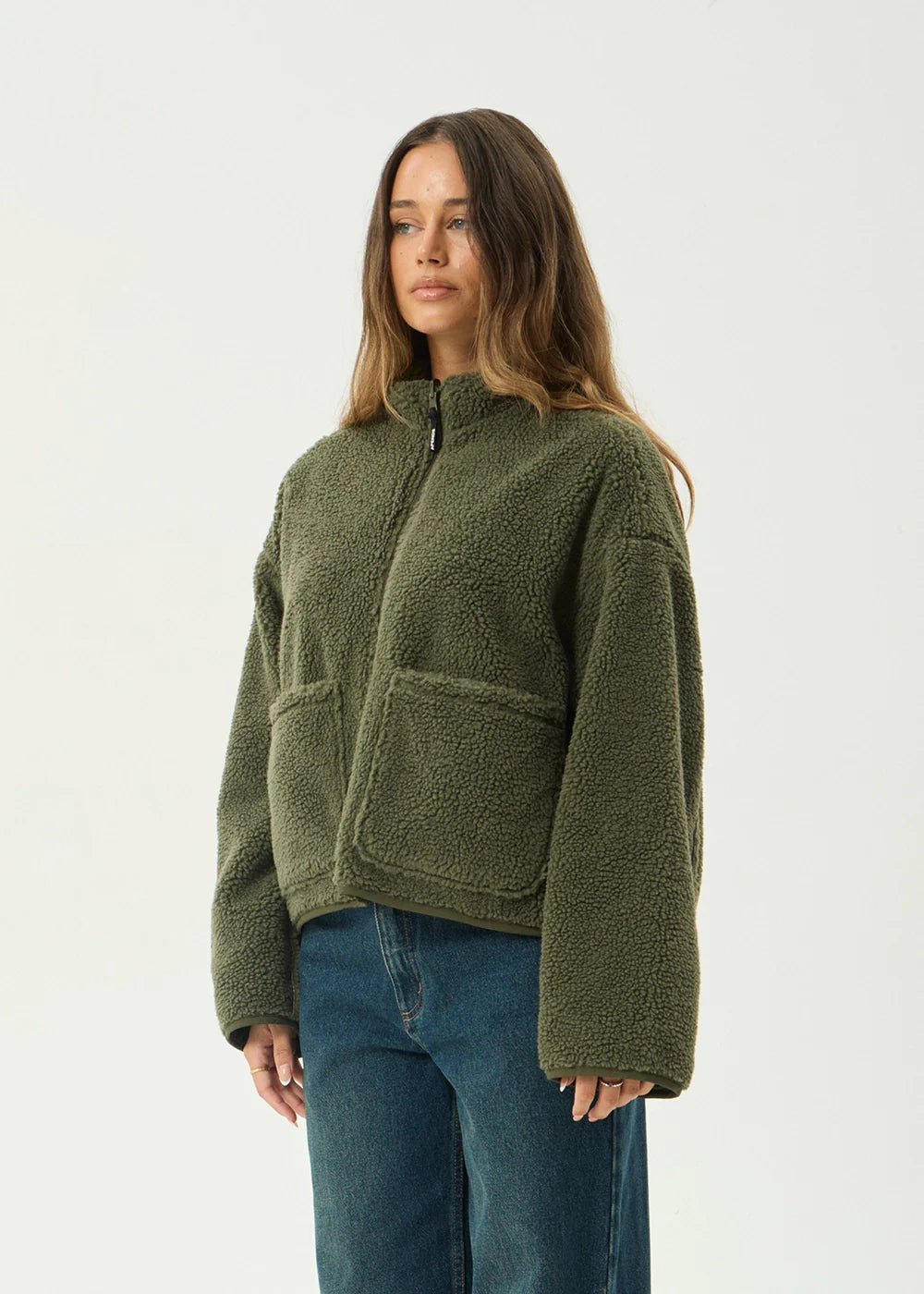 Berlin Reversible Fleece Jacket DEEP OLIVE
