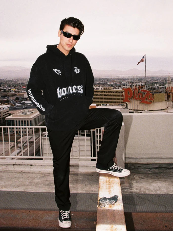 BILLY BONES // BTTB Stacker Boxy Hoodie ACID BLACK