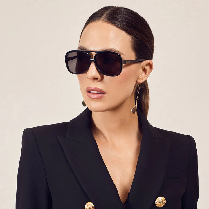 VALLEY // Bang Bang GLOSS BLACK w. GOLD METAL / BLACK GRADIENT LENS