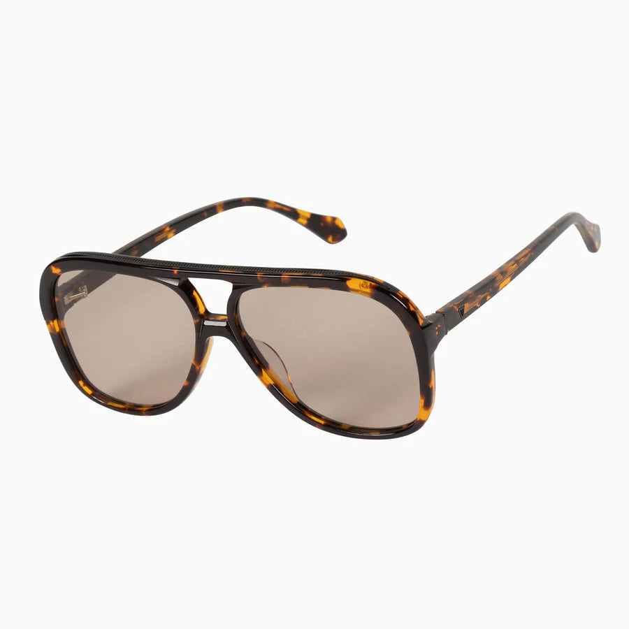 VALLEY // Bang DARK TORT w. MATTE BLACK TRIM/LIGHT BROWN LENS